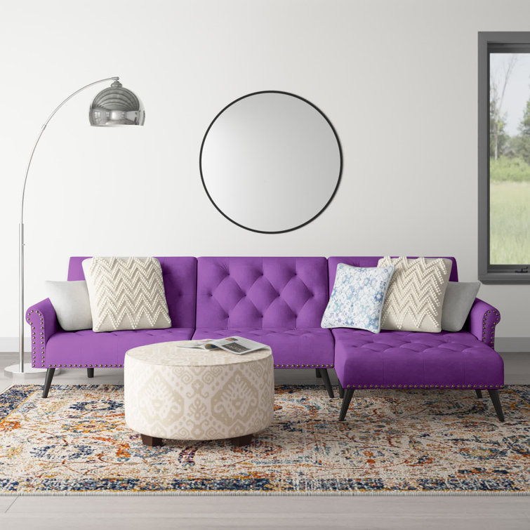 Mistana™ Kaiden 2 Piece Upholstered Chaise Sectional Wayfair